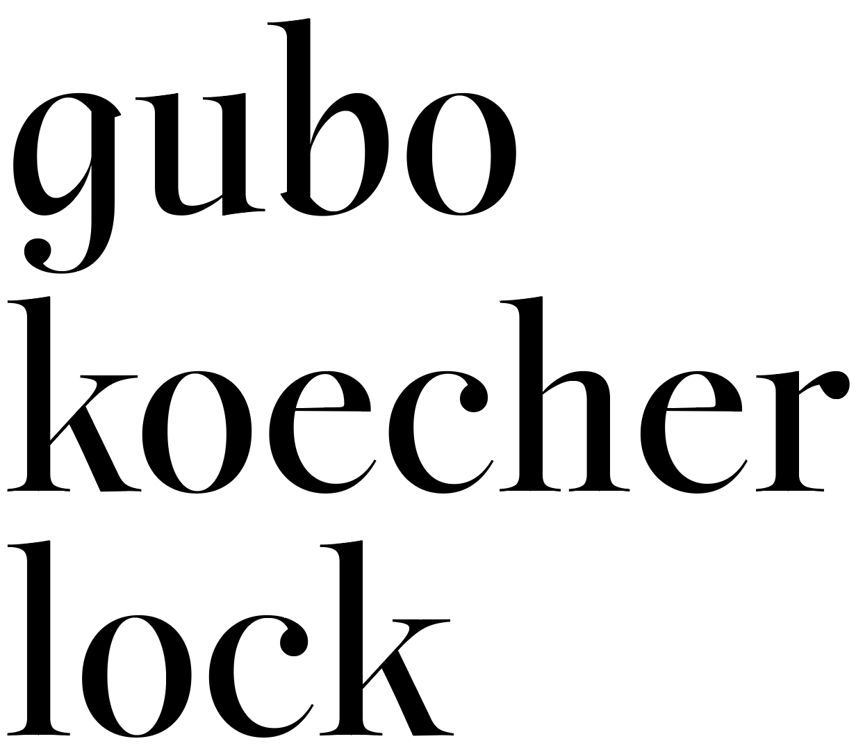 gubo koecher lock
